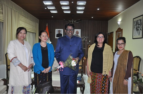 The Governor of Arunachal Pradesh Shri V. Shanmuganathan with members of Muskan Welfare Society at Raj Bhavan, Itanagar on 30th November 2016. 