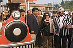 Toy train trial run